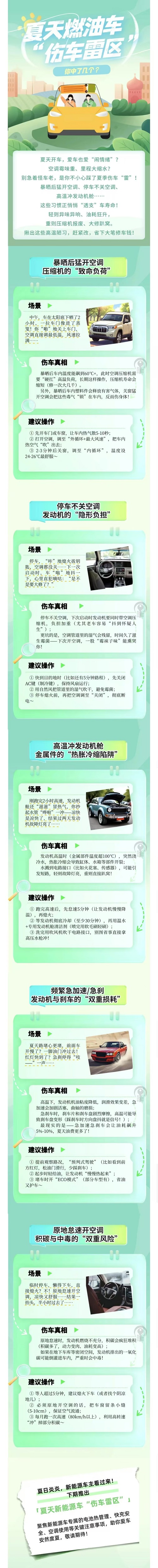 19.夏天燃油車“傷車雷區(qū)”，你中了幾個？