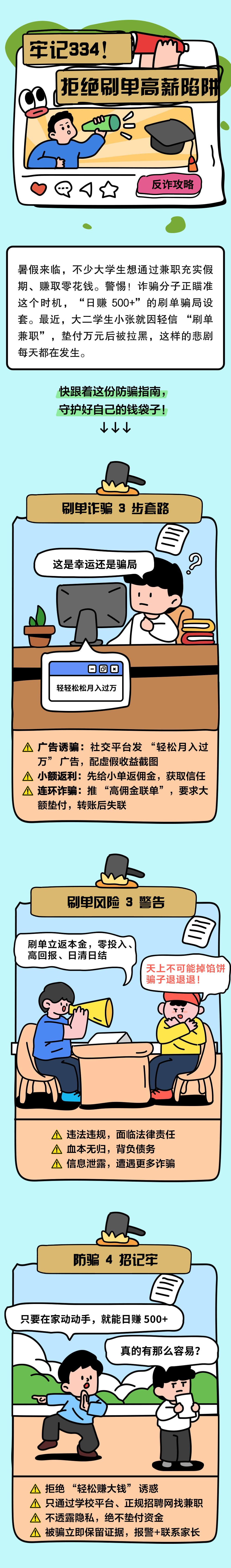 13.牢記334，別讓“刷單高薪”成陷阱！